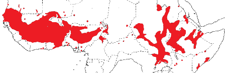 Northern Red Bishop map