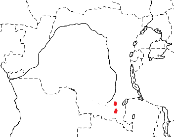 Lufira Masked Weaver  map