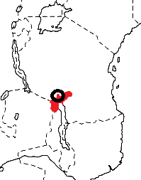 Mountain Marsh Widowbird map