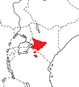 Jackson's Widowbird map